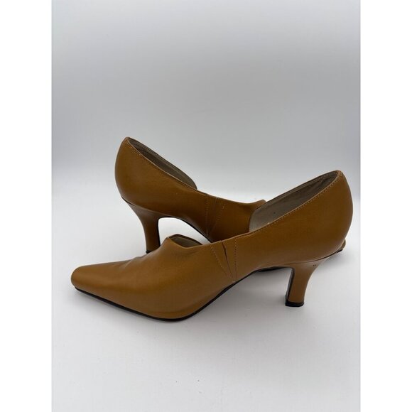 Bellini Womens Tan Leather Pumps Size 6.5 - Picture 5 of 7